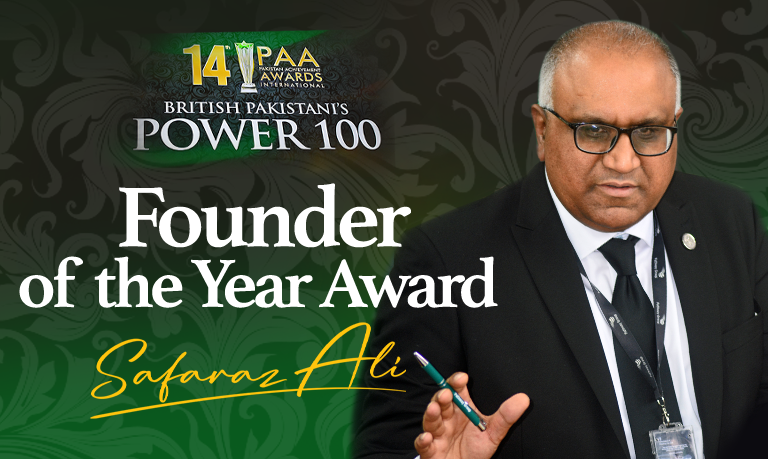 Founder of the year Safaraz Ali