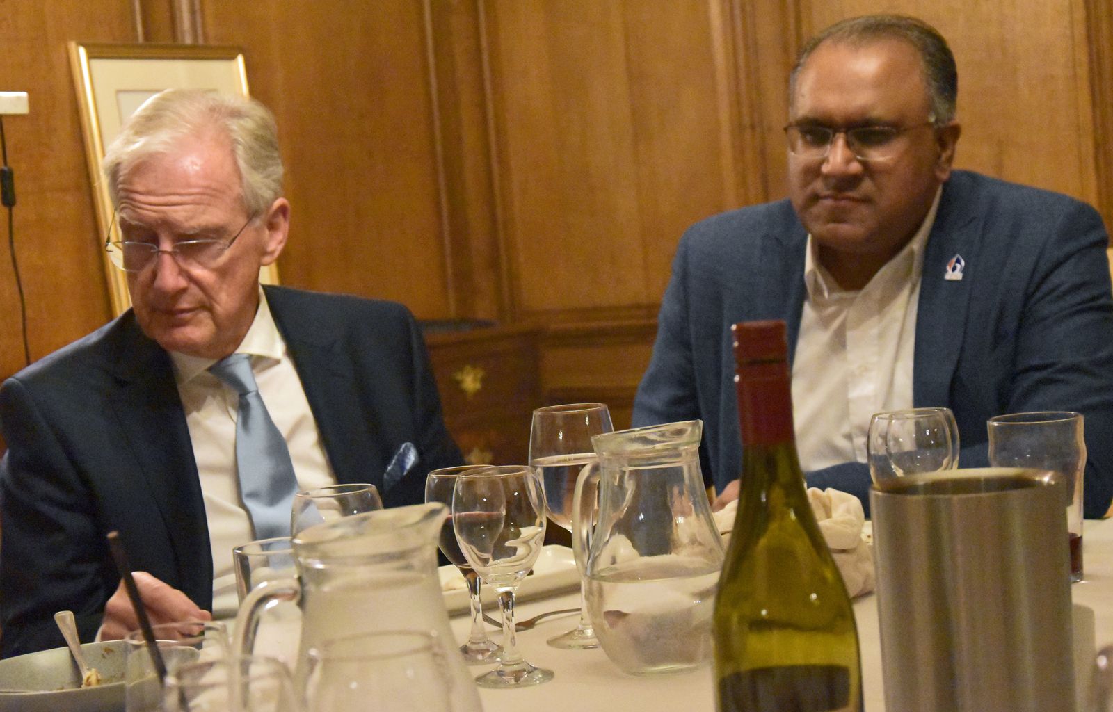 Safaraz Ali MBE at a business dinner