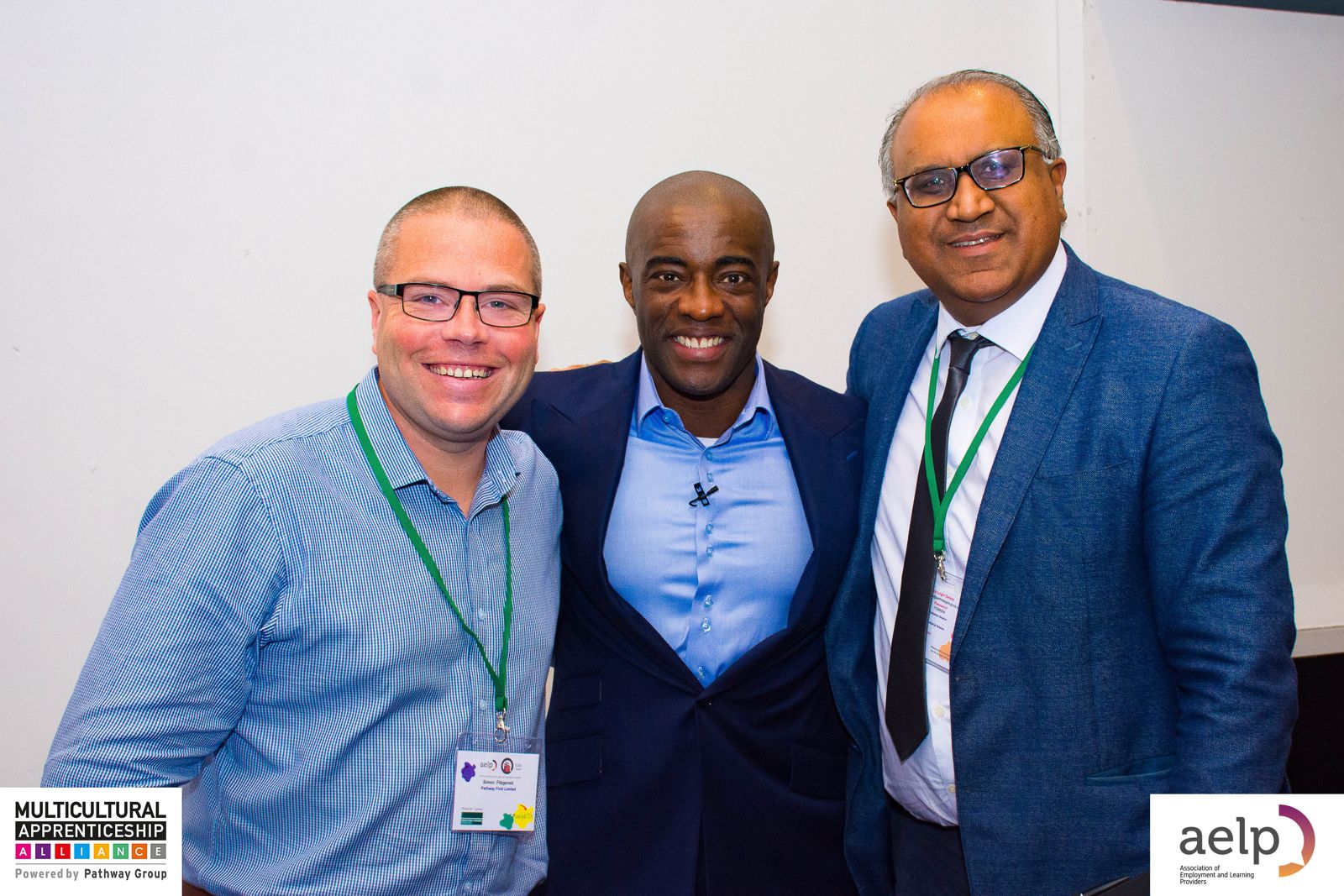 Safaraz Ali MBE with fellow organisers at an apprenticeship event