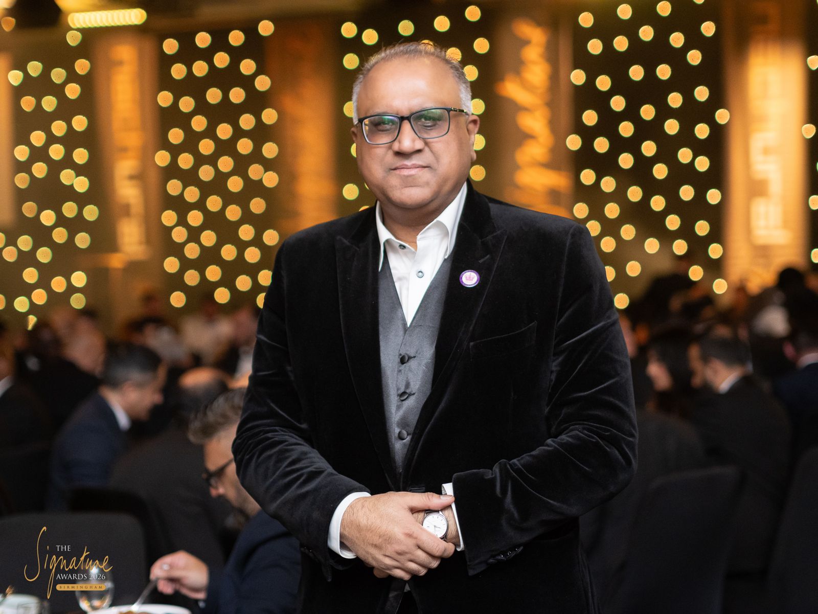 Safaraz Ali MBE at an awards dinner