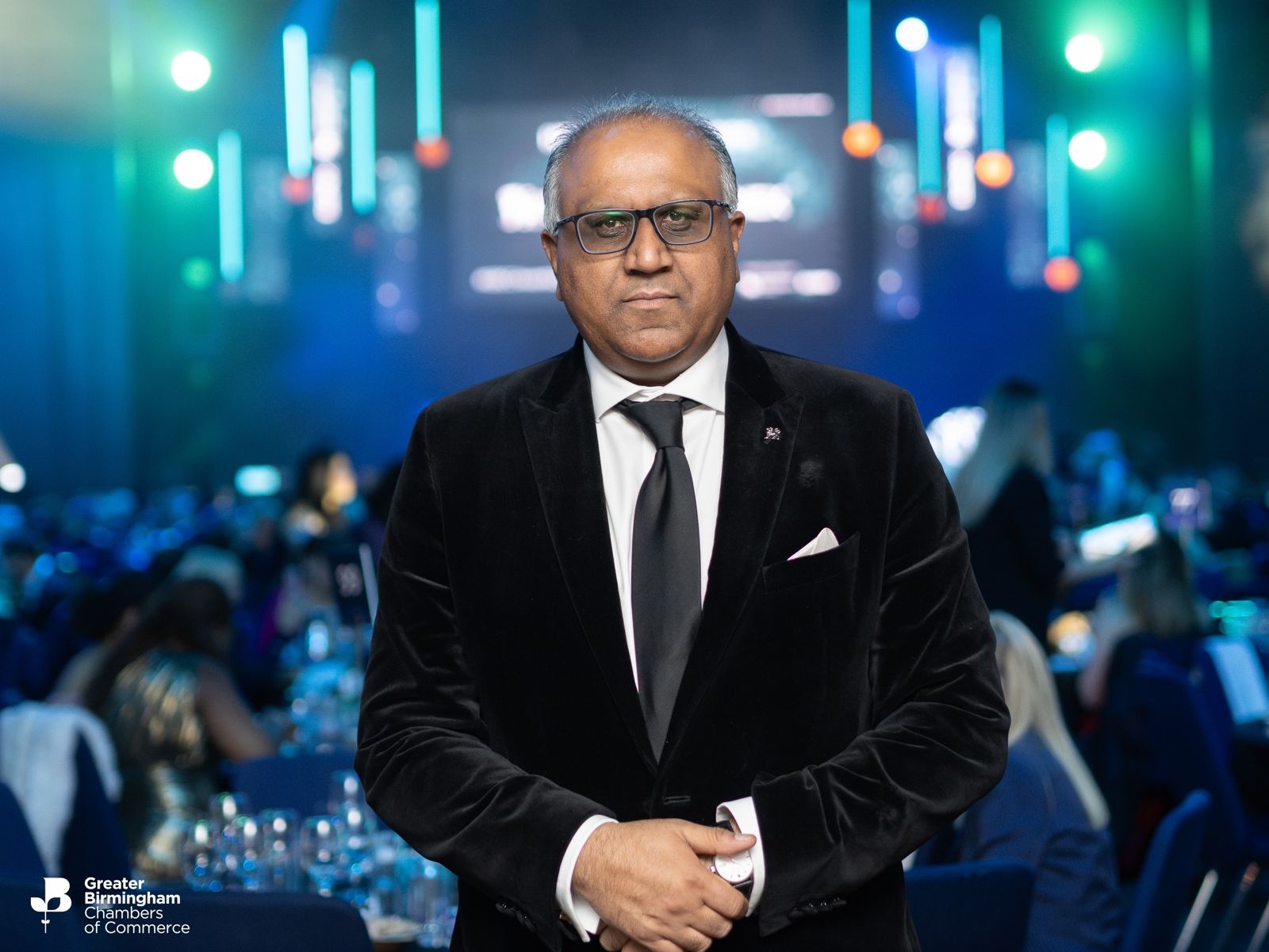 Safaraz Ali MBE at an awards evening